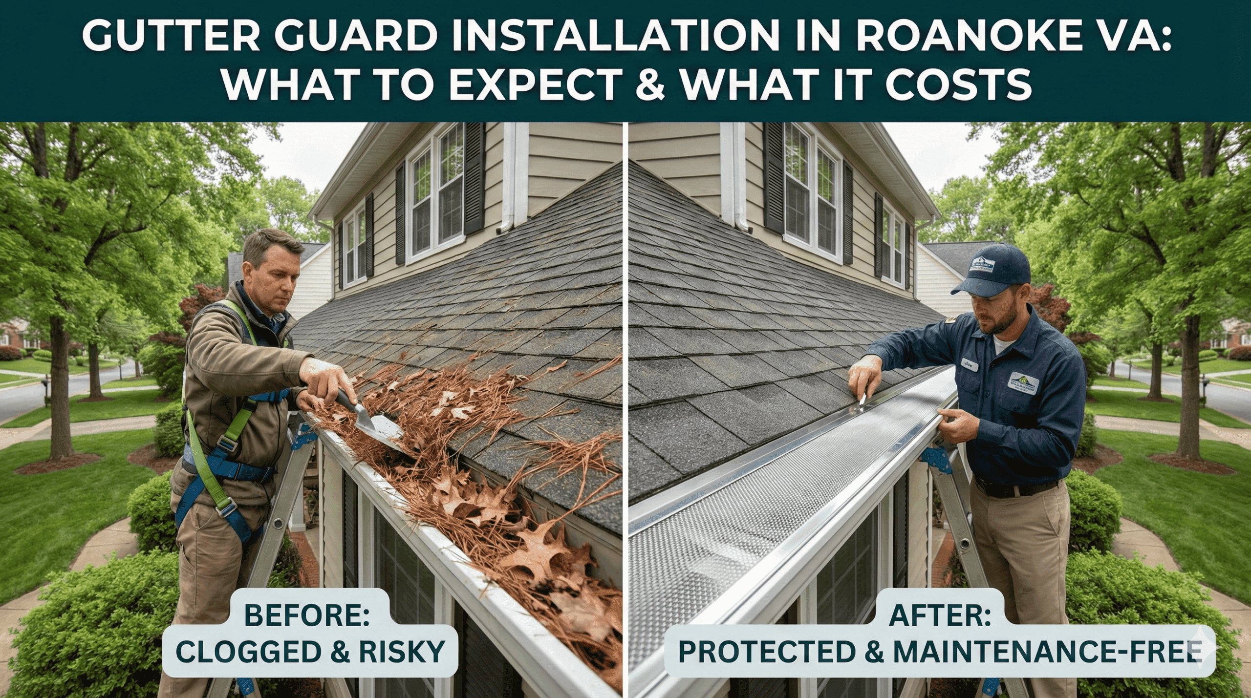 Gutter Guard Installation in Roanoke VA: What to Expect and What It Costs